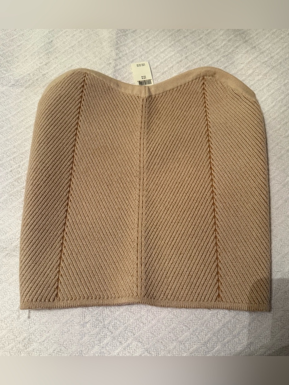 aerie Ribbed Knit Mini Skirt in Beige